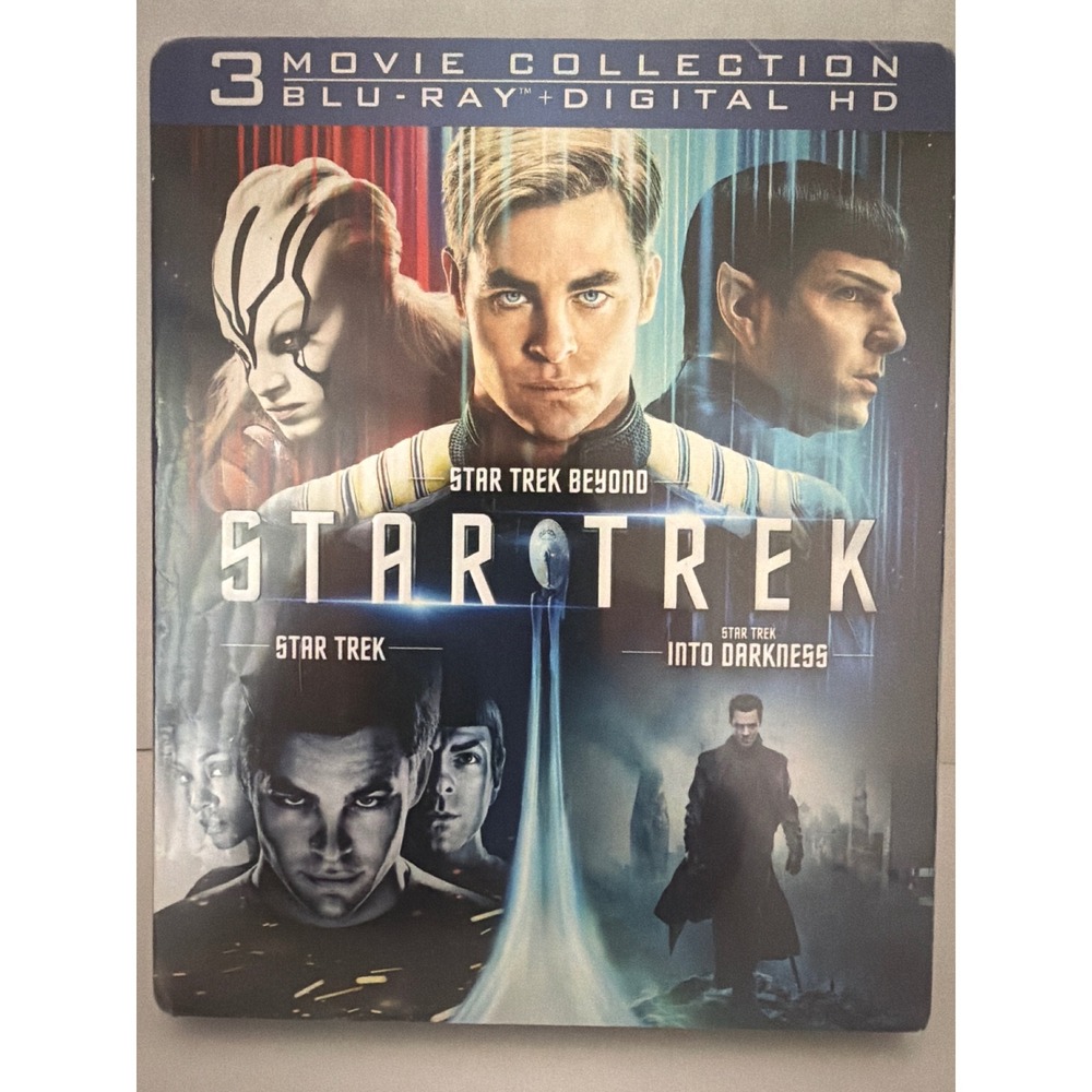 Star Trek 3-Movie Collection Blu-ray Digital HD Kirk Spock Sci-Fi Trilogy New
